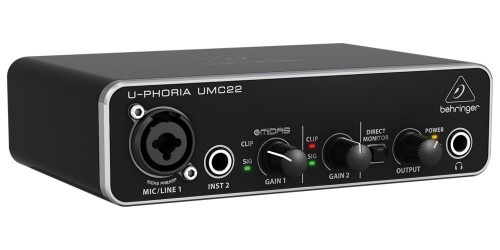 Behringer U-PHORIA UMC22 Interfaz de Audio