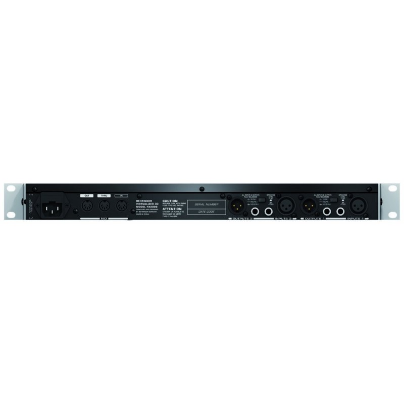 Behringer VIRTUALIZER 3D FX2000 Procesador Multiefectos – Plaza Music