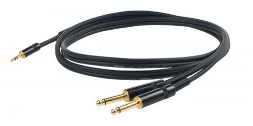 Proel CHLP170 LU3 Cable miniplug estéreo a 2 plug mono