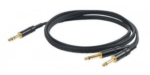 Proel CHLP210 LU3 Cable plug estéreo a 2 plug mono