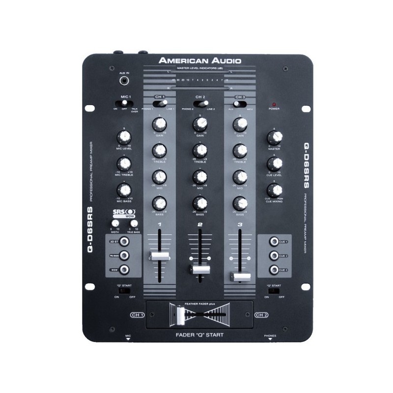 American Audio Q-D6 Mezcladora de DJ – Plaza Music Perú