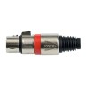 Proel XLR3FVPRORD Conector XLR Hembra Rojo (Pack) 