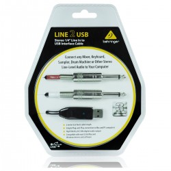 Behringer Line2 USB Cable Interfaz de Linea a USB