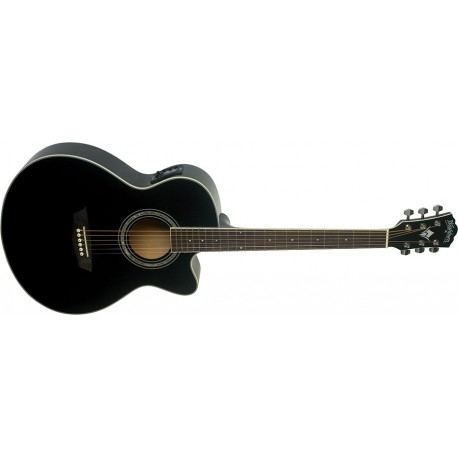 Washburn EA12B Guitarra Electroacústica Negra
