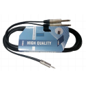 MRS BKSTG-MP3M-2P2M-3 Cable Balanceado MiniPlug a 2 Plug 1/4″ mono 3 mts
