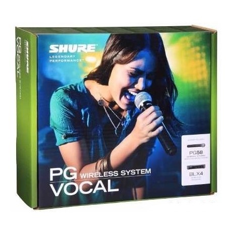 Shure BLX24/PG58 Sistema de Micrófono Inalámbrico 