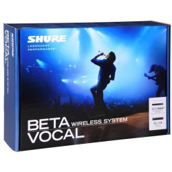 Shure BLX24/B58 Sistema de Micrófono Inalámbrico con Beta 58A