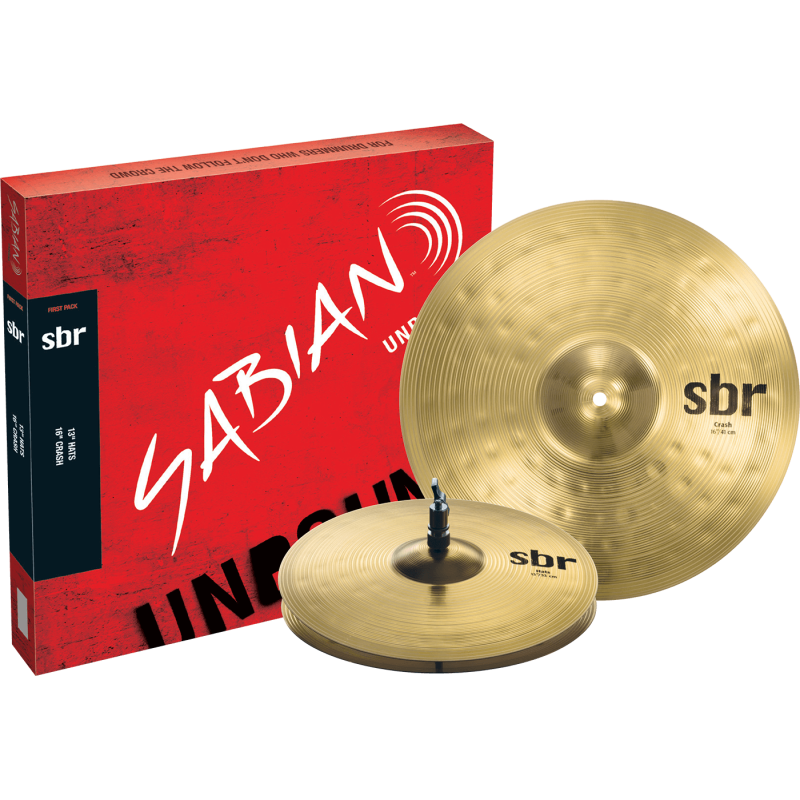 Sabian SBR5001 Set de Platillos SBR First Pack Hihat de 13″ y Crash de 16″