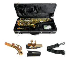 Risetone JBAS-200L Saxo Soprano Curvo Yellow Brass